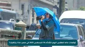 توقعات حالة الطقس اليوم الثلاثاء 19 أغسطس 2025 في مصر: ماذا ينتظرك؟